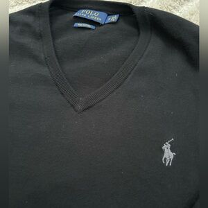 Polo by Ralph Lauren Charcoal V-Neck Sweater